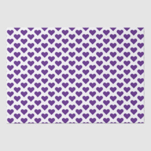 Tiny Purple Hearts Pattern Tissue Paper