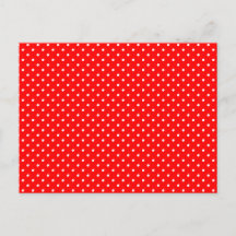Tiny Red and White Polka Dots