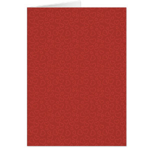 Tiny Red Hearts Design Card
