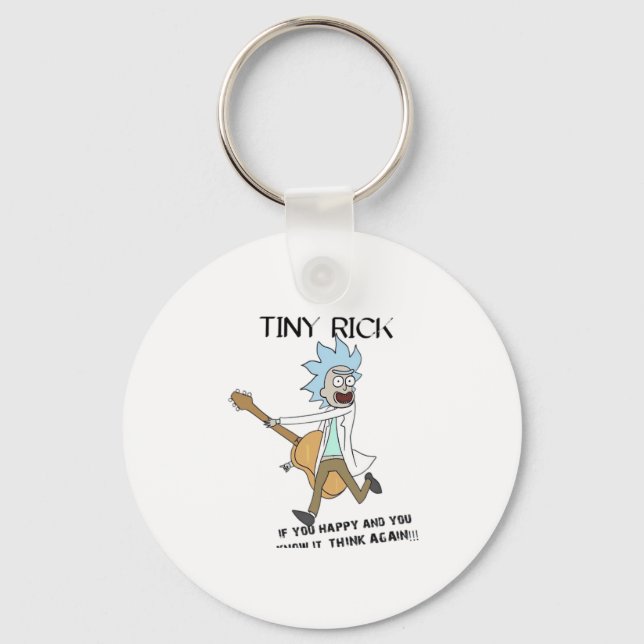 Tiny Rick Classic Key Ring (Front)