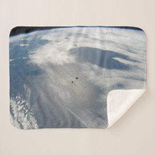 Tiny Satellites Orbit Above A Part Of Earth. Sherpa Blanket