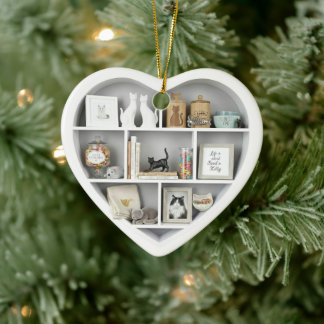 Tiny Shelves Cat Lover shelf 2D print Cats Ceramic Tree Decoration