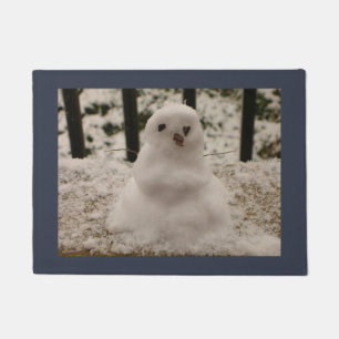 Tiny Snowman Seasonal Doormat - Customisable