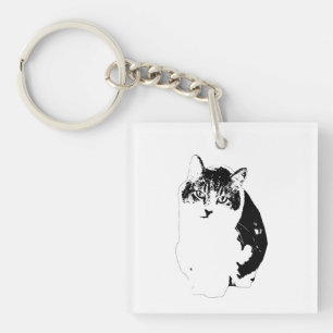 Tiny Soft Outline Key Ring