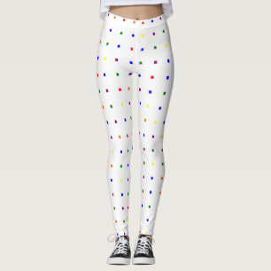 Tiny Squares Pattern Pride Colours Leggings