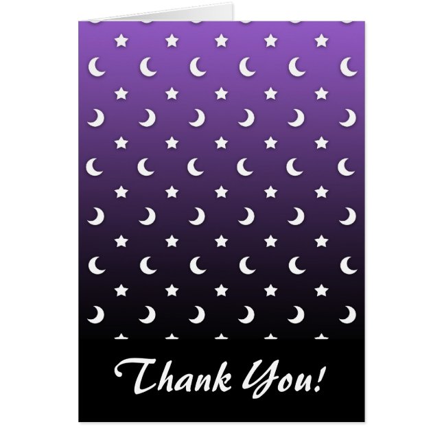 Tiny Stars and Moons on Purple (Front)