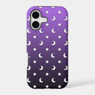 Tiny Stars and Moons on Purple