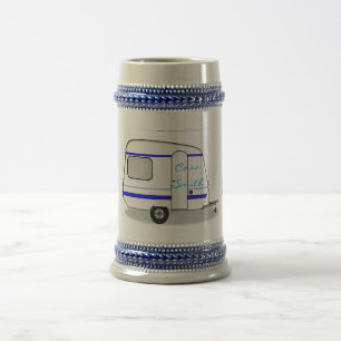 Tiny streamlined caravan Thunder_Cove any colour Beer Stein