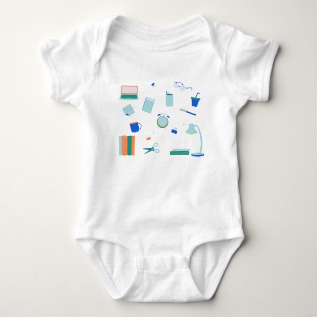 Tiny Study Buddy Baby Bodysuit (Front)