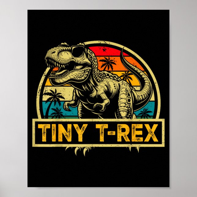 Tiny T-rex T Rex Dinosaur Tiny T-rex Family Matchi Poster (Front)