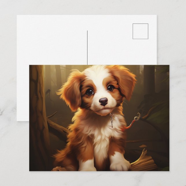Tiny Tails and Big Smiles Postcard (Front/Back)