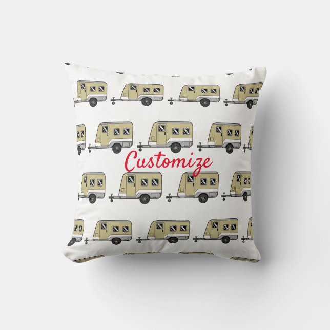 Tiny Tan Caravan Camper Thunder_Cove  Cushion (Front)