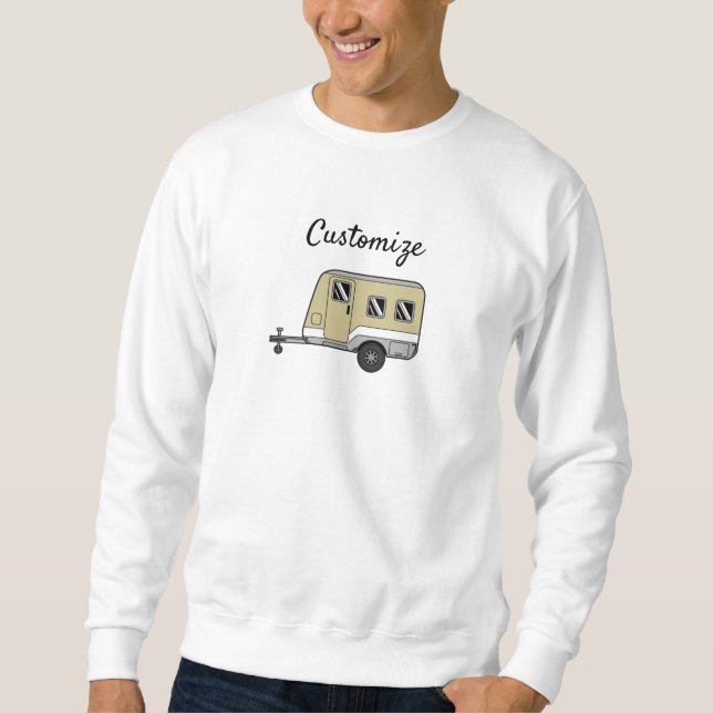 Tiny Tan Caravan Camper Thunder_Cove Sweatshirt (Front)