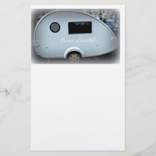 Tiny teardrop trailer gypsy caravan stationery