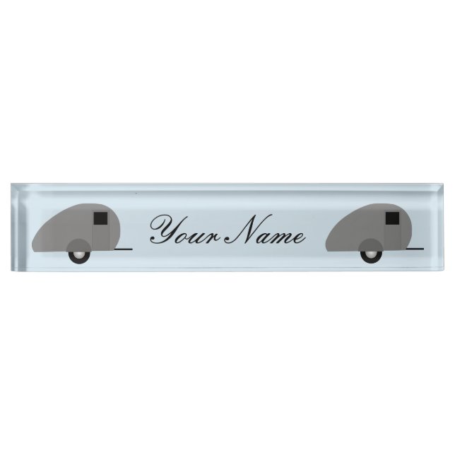 Tiny Teardrop Trailer Thunder_Cove Nameplate (Front)