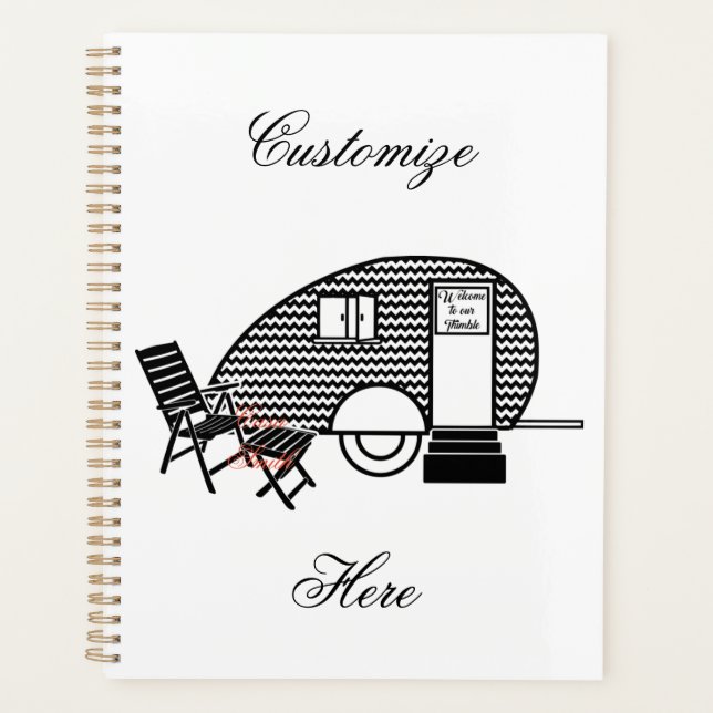 Tiny Teardrop Trailer Thunder_Cove  Planner (Front)