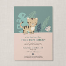 Tiny Tiger Soft Jungle Safari Kids Birthday