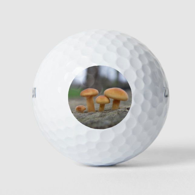 Tiny Toadstools Macro Golf Ball (Front)
