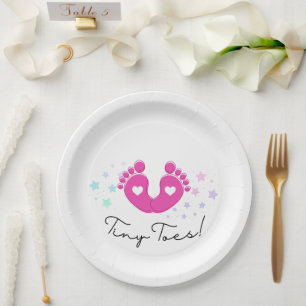 Tiny Toes Paper Plate