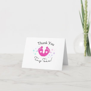 Tiny Toes Thank You Card
