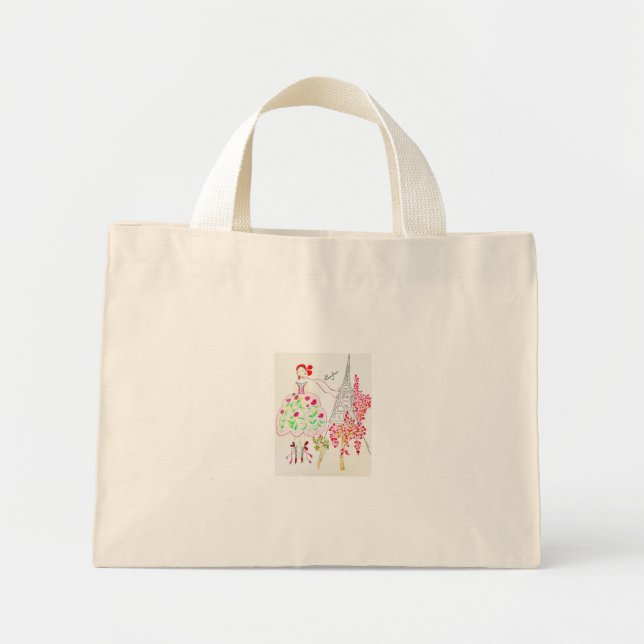 Tiny Tote Bonjour Collection by Allyson Simone (Front)