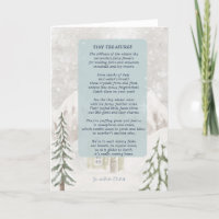 Tiny Treasures wintery snowflake scene with cabin