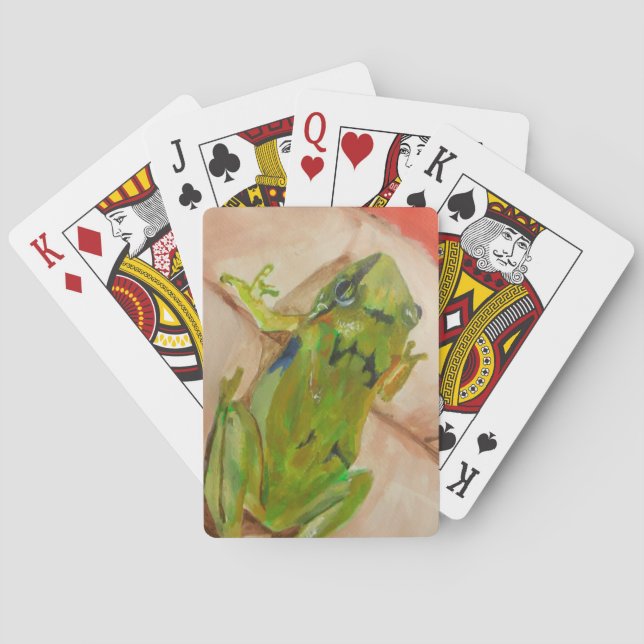 Tiny Tropical Frog Playing Cards (Back)