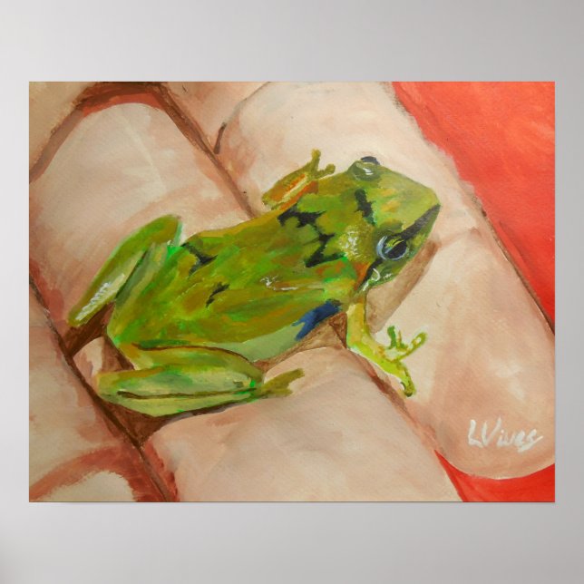 Tiny Tropical Frog Poster (Front)