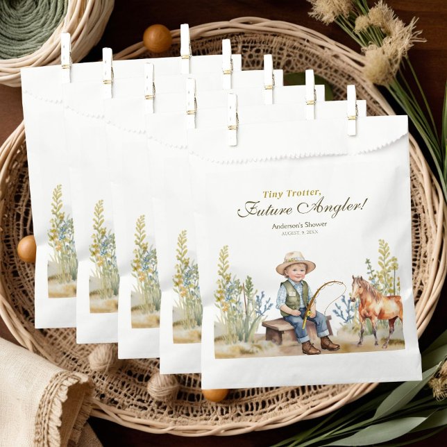 Tiny Trotter Future Angler Fishing Boy Baby Shower Favour Bags (Creator Uploaded)