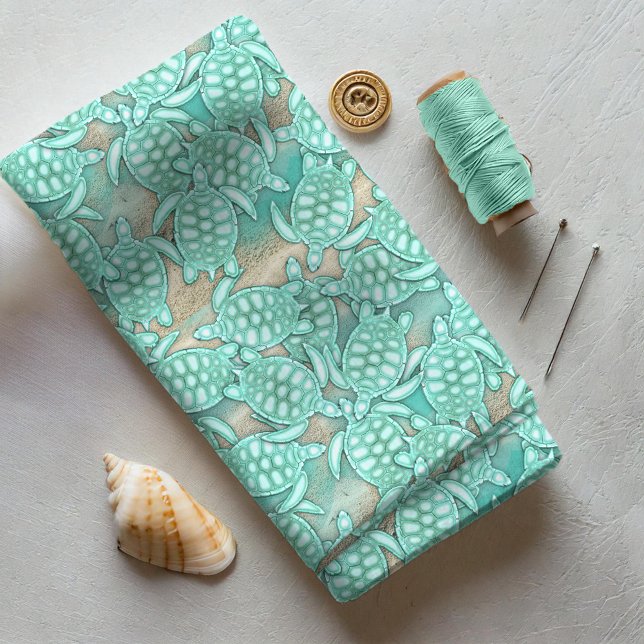 Tiny Turtles Sea and Sand ID696 Fabric (Creator Uploaded)