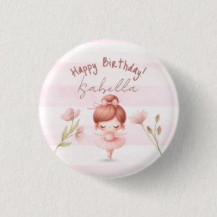 Tiny Twirls – Ballerina 3 Cm Round Badge