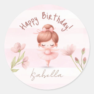 Tiny Twirls – Ballerina Classic Round Sticker