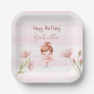 Tiny Twirls – Ballerina  Paper Plate