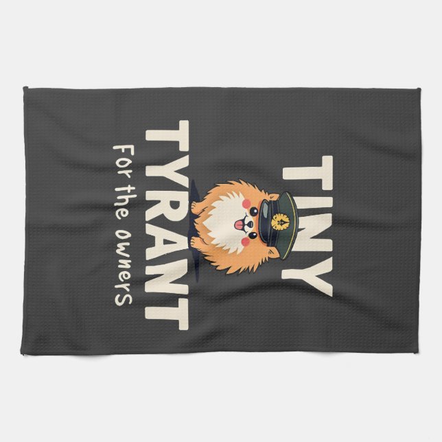 Tiny Tyrant Tea Towel (Horizontal)
