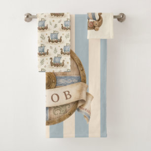 Tiny Viking Baby Nursery Bath Towel Set