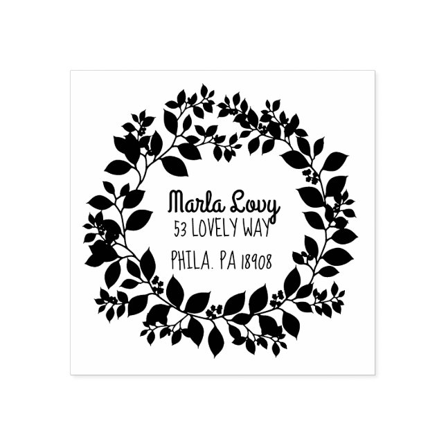 TINY VINES Return Address Stamp (Imprint)