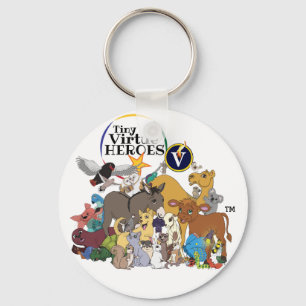 Tiny Virtue Heroes™ - All the Heroes Keychain