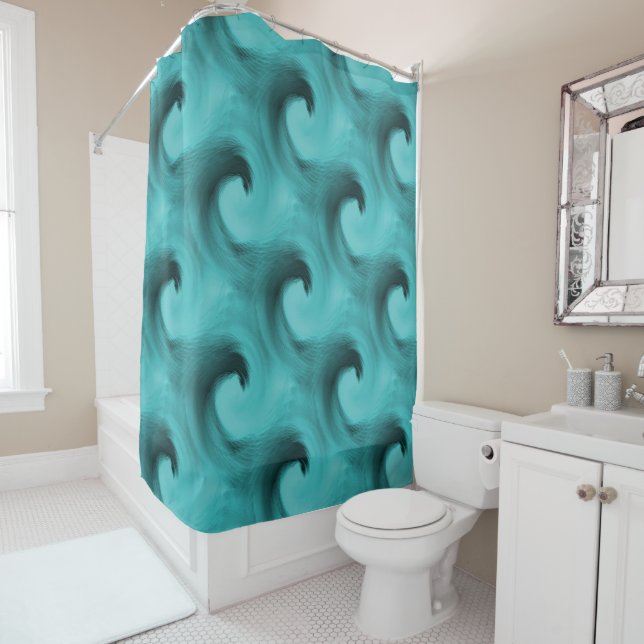 Tiny waves..... shower curtain (In Situ)