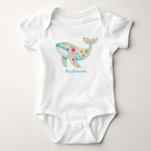 Tiny Whale Big Dreams Baby Bodysuit