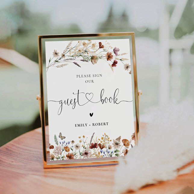 Tiny Wildflower Guest Book Sign (Creator Uploaded)