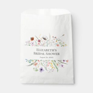 Tiny Wildflower Meadow Bridal Shower Favour Bags