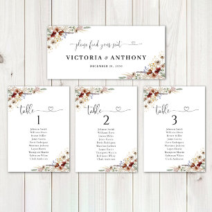 Tiny Wildflower Wedding Head Table Sign