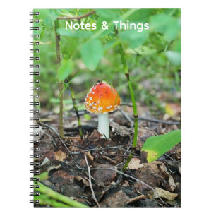 Tiny Woodland Mushroom Notebook