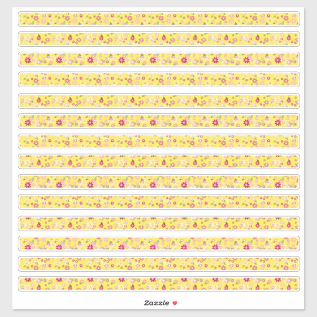 Tiny Yellow Flowers Borders  (Sheet)