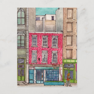 Tiny's 135 &The Bar Upstairs Tribeca Manhattan NYC Postcard