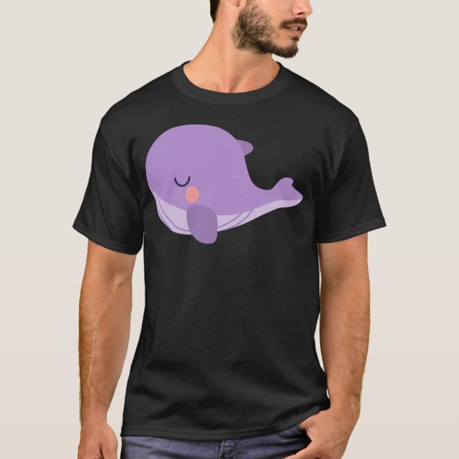 Tinytan Purple Whale Plush T-Shirt (Front)