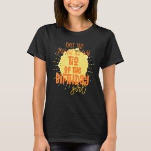 Tio Birthday Girl First Trip Around The Sun Galaxy T-Shirt