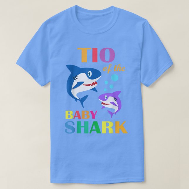 Tio Of The Baby Birthday Shark Tio Shark Christmas T-Shirt (Design Front)
