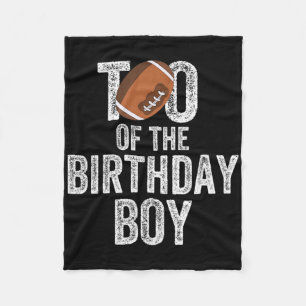 Tio Of The Birthday Boy American Football Lover  Fleece Blanket