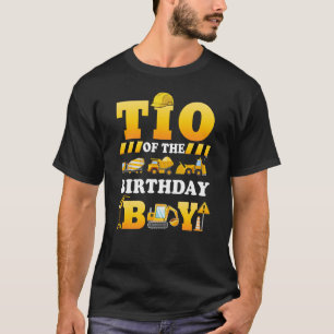 Tio Of The Birthday Boy Construction Matching Fami T-Shirt